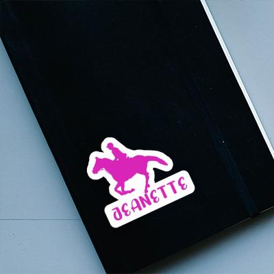 Horse Rider Sticker Jeanette Image