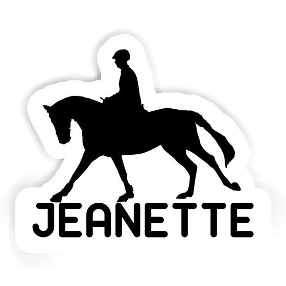 Horse Rider Sticker Jeanette Notebook Image