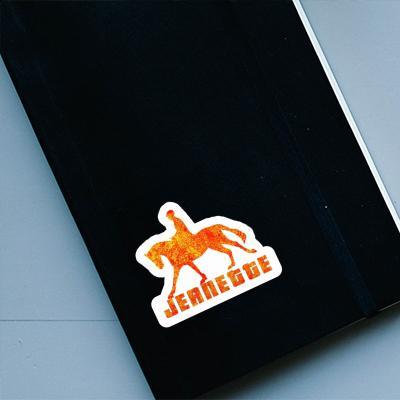 Jeanette Sticker Horse Rider Notebook Image