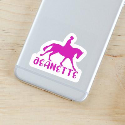 Sticker Horse Rider Jeanette Image