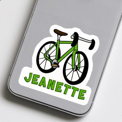 Racing Bicycle Sticker Jeanette Laptop Image