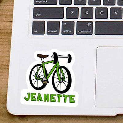 Racing Bicycle Sticker Jeanette Image