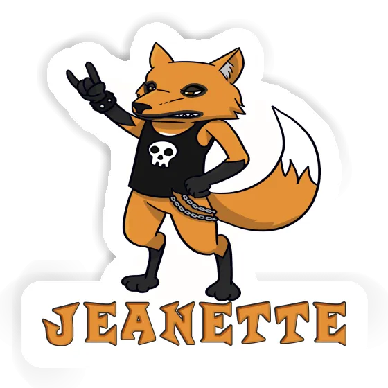 Jeanette Sticker Fox Notebook Image