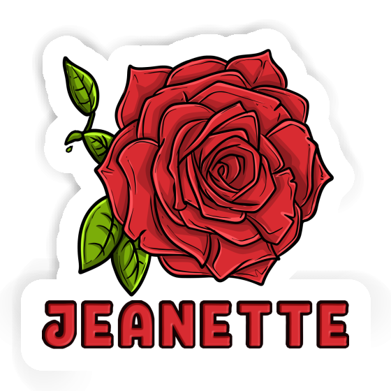 Sticker Jeanette Rose blossom Laptop Image