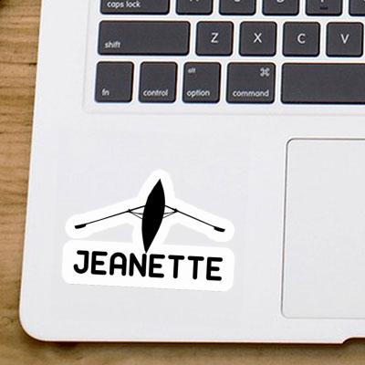 Sticker Ruderboot Jeanette Notebook Image