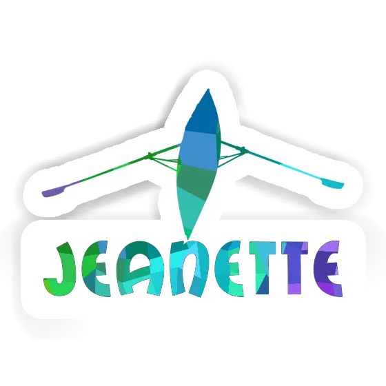 Sticker Jeanette Rowboat Laptop Image