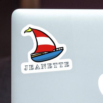 Sticker Sailboat Jeanette Notebook Image