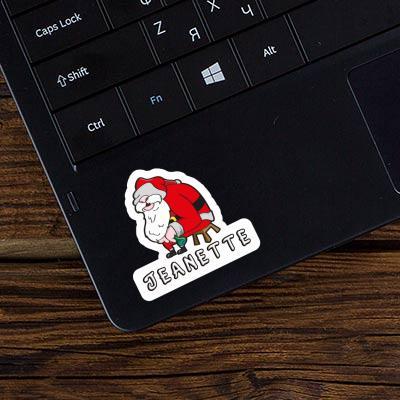 Santa Sticker Jeanette Notebook Image