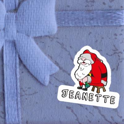 Santa Sticker Jeanette Laptop Image