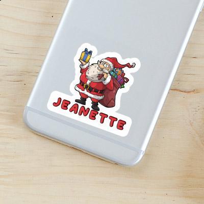 Santa Claus Sticker Jeanette Laptop Image