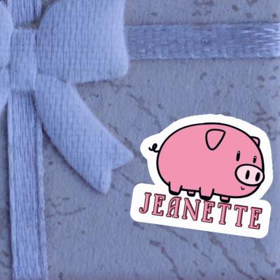 Autocollant Jeanette Cochon Gift package Image