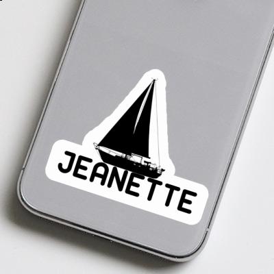 Jeanette Sticker Sailboat Image