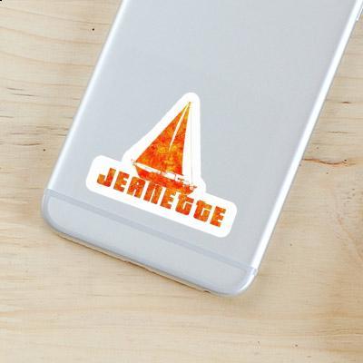 Sticker Segelboot Jeanette Notebook Image