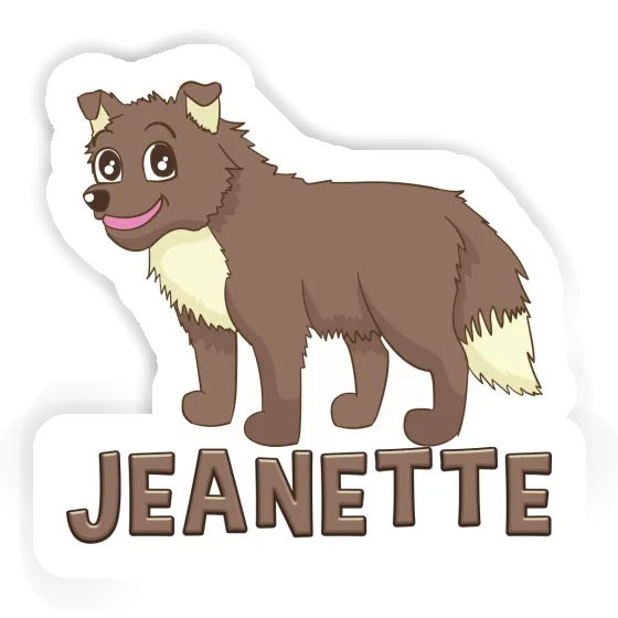 Sticker Jeanette Dog Notebook Image