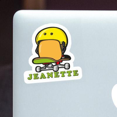 Sticker Jeanette Skateboard Egg Laptop Image