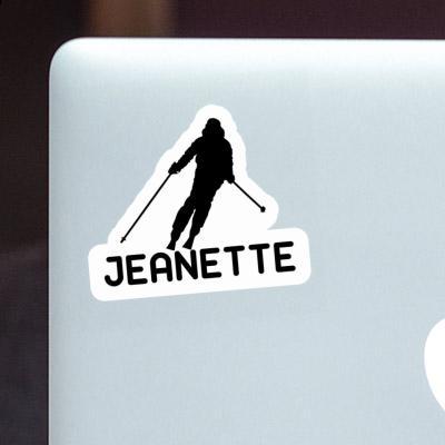 Sticker Skier Jeanette Notebook Image