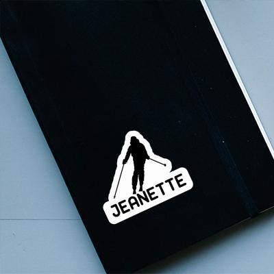 Sticker Skier Jeanette Laptop Image