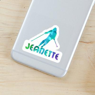 Sticker Jeanette Skier Gift package Image