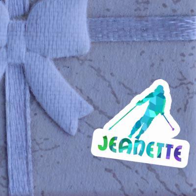 Sticker Jeanette Skier Image