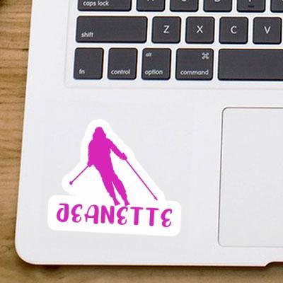 Skier Sticker Jeanette Image