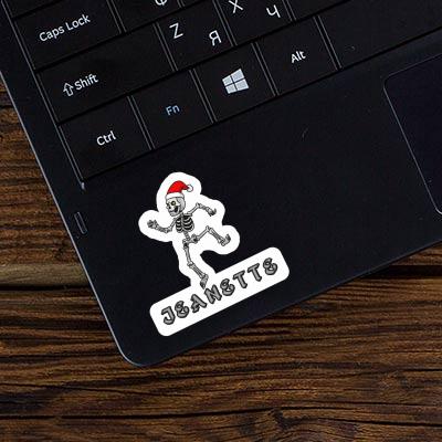 Sticker Jeanette Skull Laptop Image