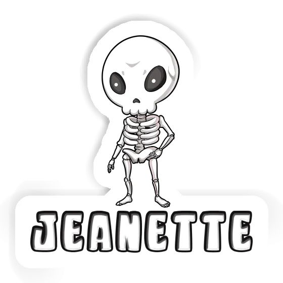 Sticker Skeleton Jeanette Notebook Image