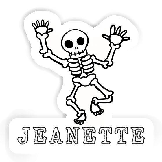 Skull Sticker Jeanette Laptop Image