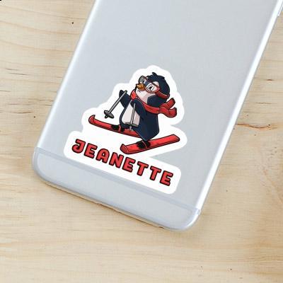 Jeanette Sticker Skier Image