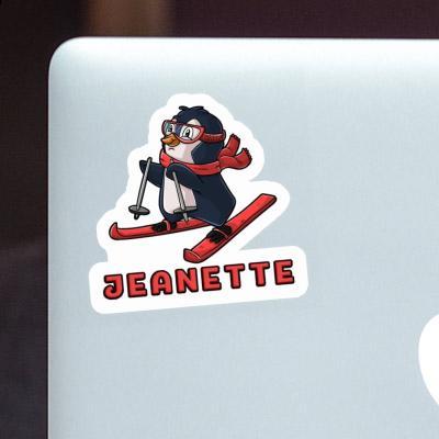 Jeanette Sticker Skier Laptop Image