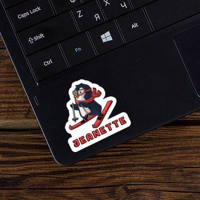 Jeanette Sticker Skier Laptop Image