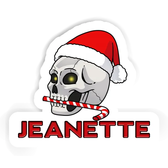 Christmas Skull Sticker Jeanette Gift package Image