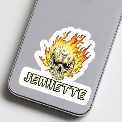 Sticker Jeanette Skull Notebook Image