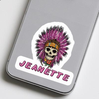 Jeanette Aufkleber Lady Totenkopf Gift package Image