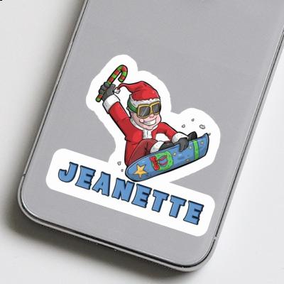 Aufkleber Jeanette Snowboarder Laptop Image