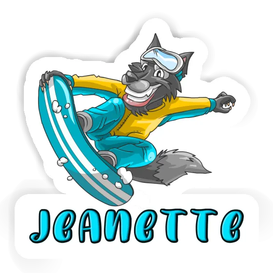 Jeanette Sticker Snowboarder Gift package Image