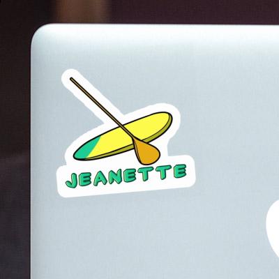 Stand Up Paddle Sticker Jeanette Laptop Image