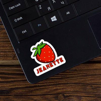 Sticker Jeanette Erdbeere Laptop Image