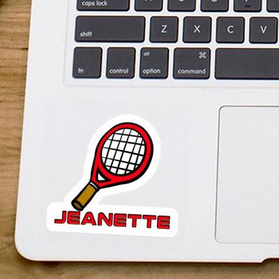 Sticker Tennis Racket Jeanette Notebook Image