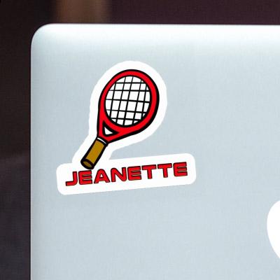 Raquette de tennis Autocollant Jeanette Laptop Image