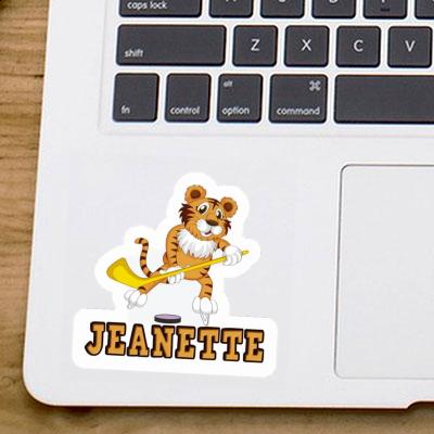 Tigre Autocollant Jeanette Notebook Image