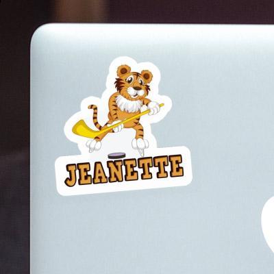 Sticker Jeanette Tiger Laptop Image