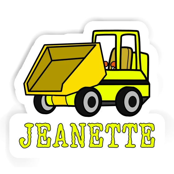 Sticker Jeanette Front Tipper Notebook Image