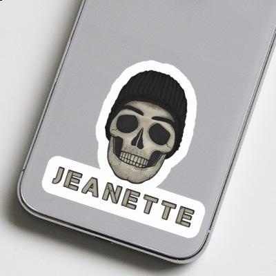 Jeanette Sticker Skull Laptop Image