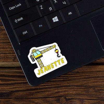 Tower Crane Sticker Jeanette Laptop Image