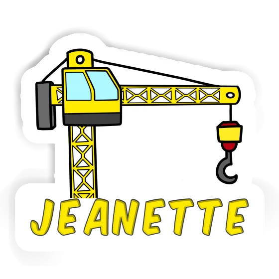 Tower Crane Sticker Jeanette Laptop Image