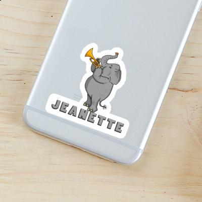 Trumpet Elephant Sticker Jeanette Image