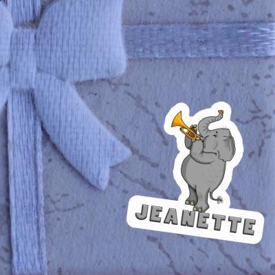 Aufkleber Elefant Jeanette Image