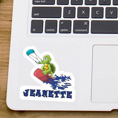 Sticker Jeanette Kitesurfer Laptop Image