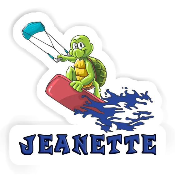 Sticker Jeanette Kitesurfer Image