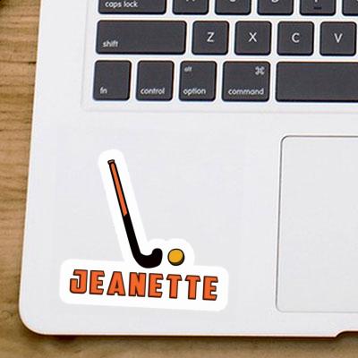 Sticker Jeanette Floorball Stick Notebook Image